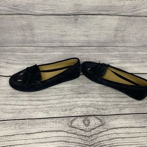 Navy Suede Michael Kors Loafers